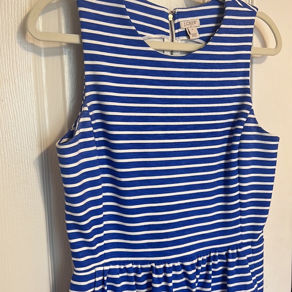 J. Crew Blue and White Striped Dress - Picture 3 of 5